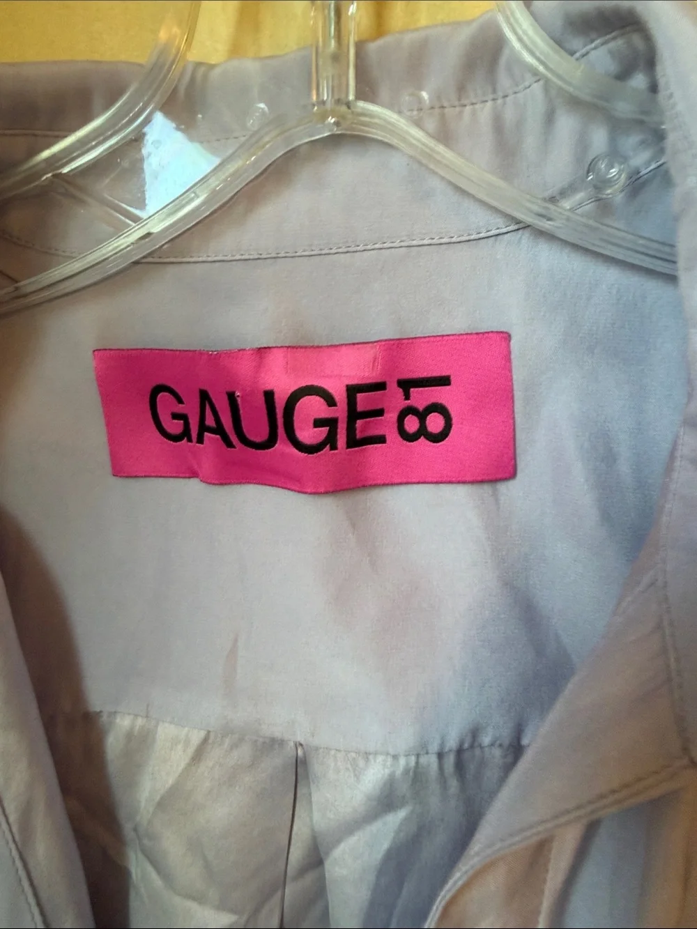 Gauge81 Lavender Wrap Shirt Mini Dress - Picture 3 of 6